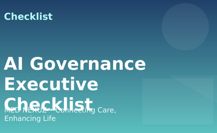AI Governance Executive Checklist