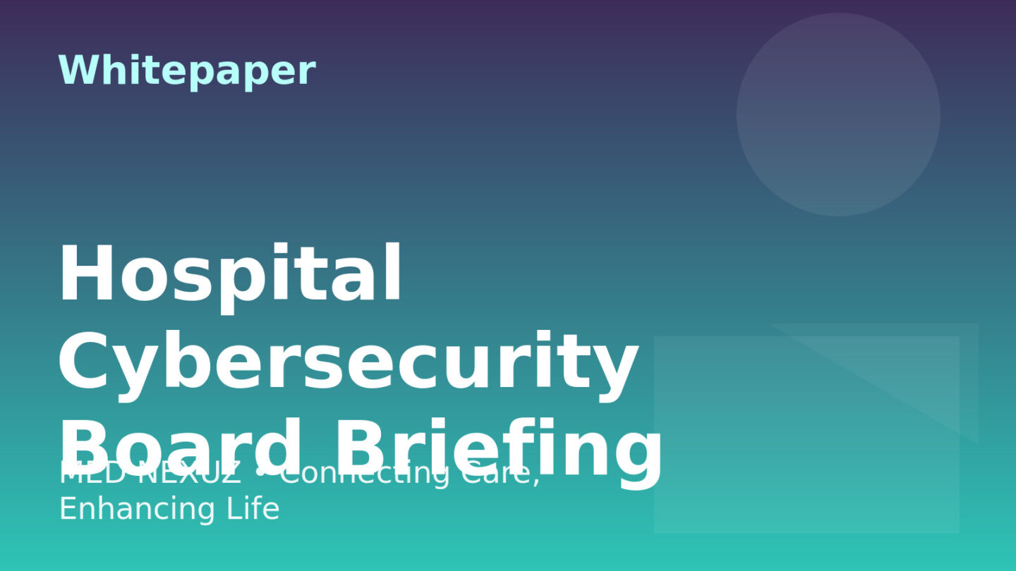 Hospital Cybersecurity Board Briefing